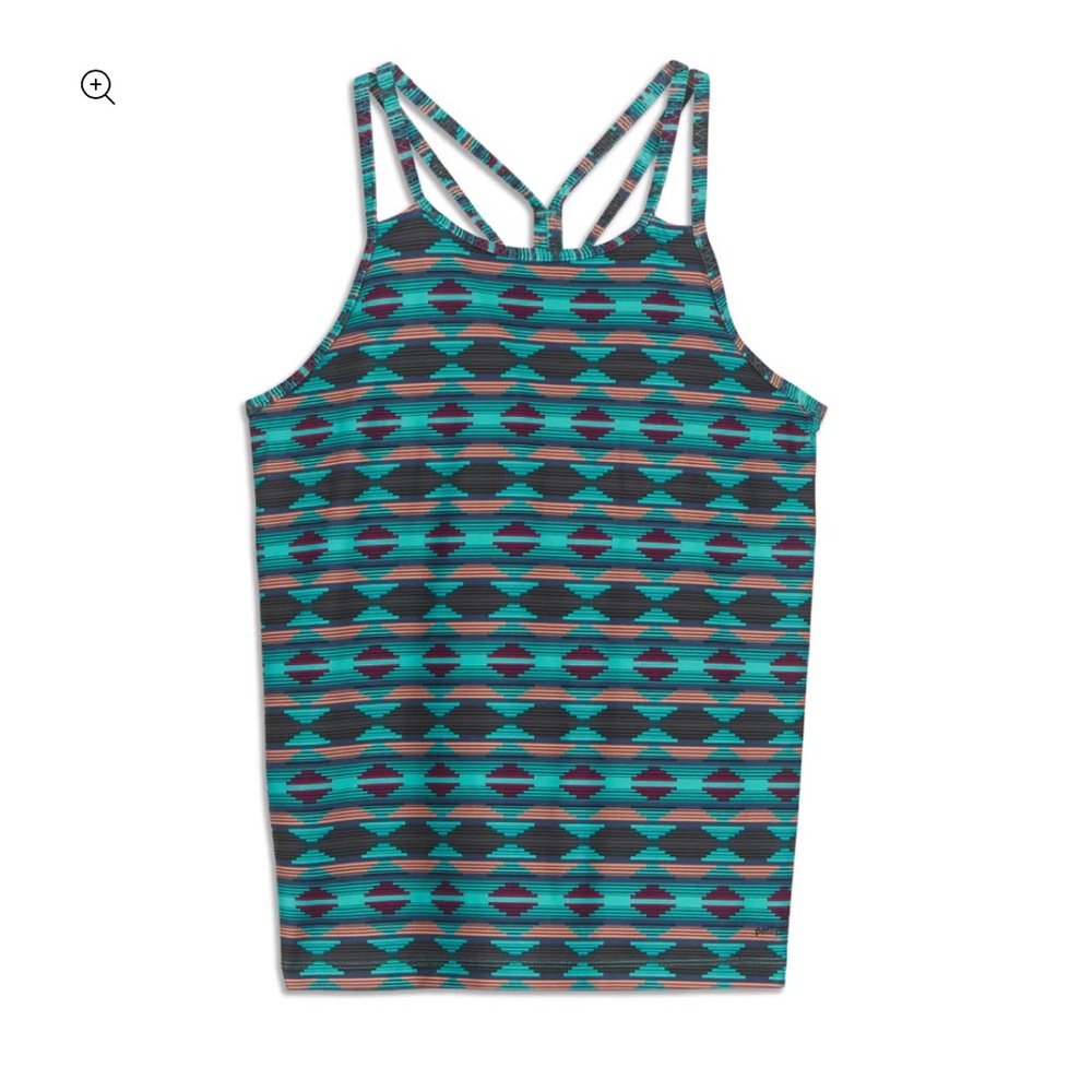CLOSET CLOSING Patagonia Athletic Tank Print Aztec Teal Purple Coral Black
